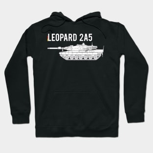 Crazy about tanks! German MBT Leopard 2A5 Hoodie